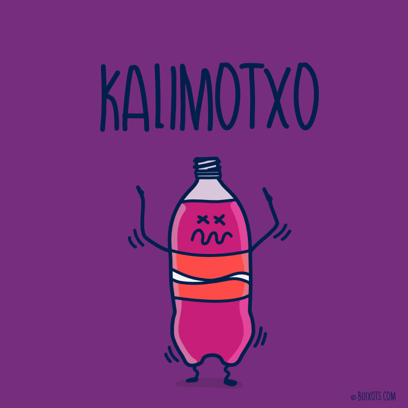 Kalimotxo calimotxo il·lustració rei dels botellons