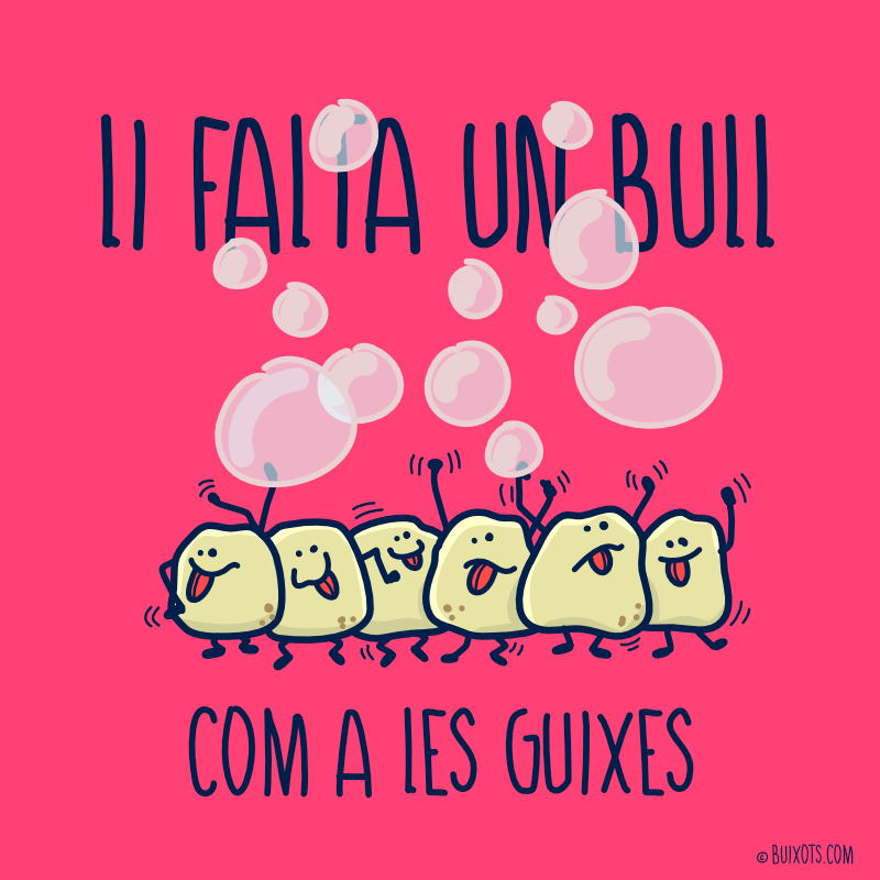 Li falta un bull com a les guixes frase feta en català il·lustrat