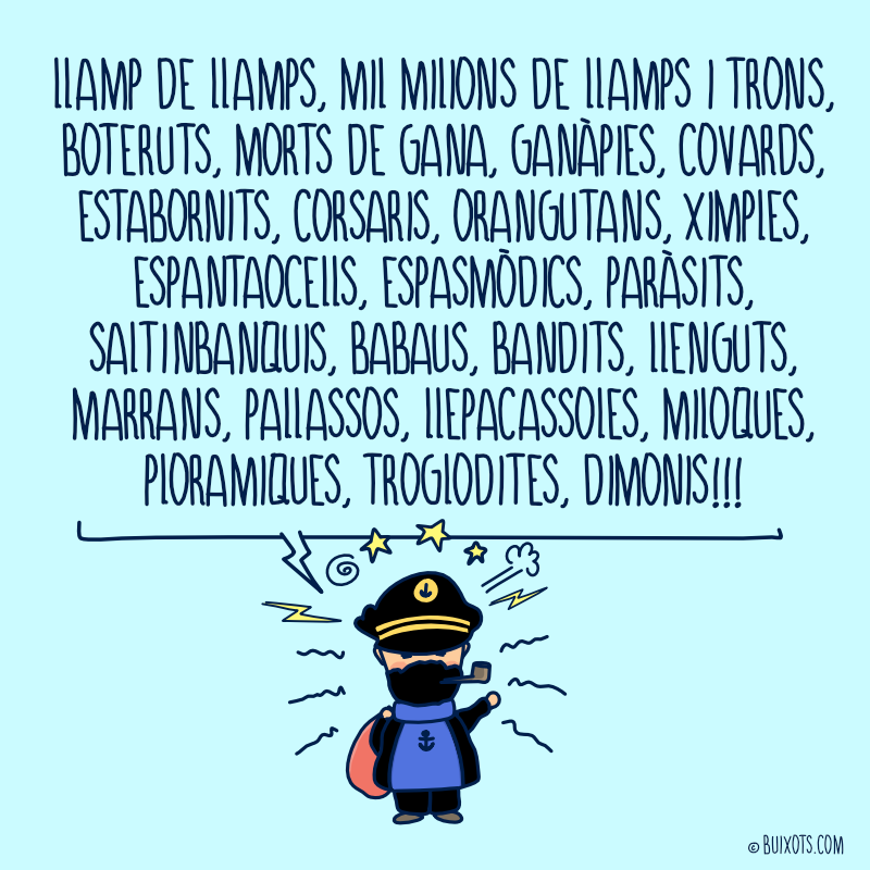 Llamp de llamps mil milions de llamps i trons Frases fetes