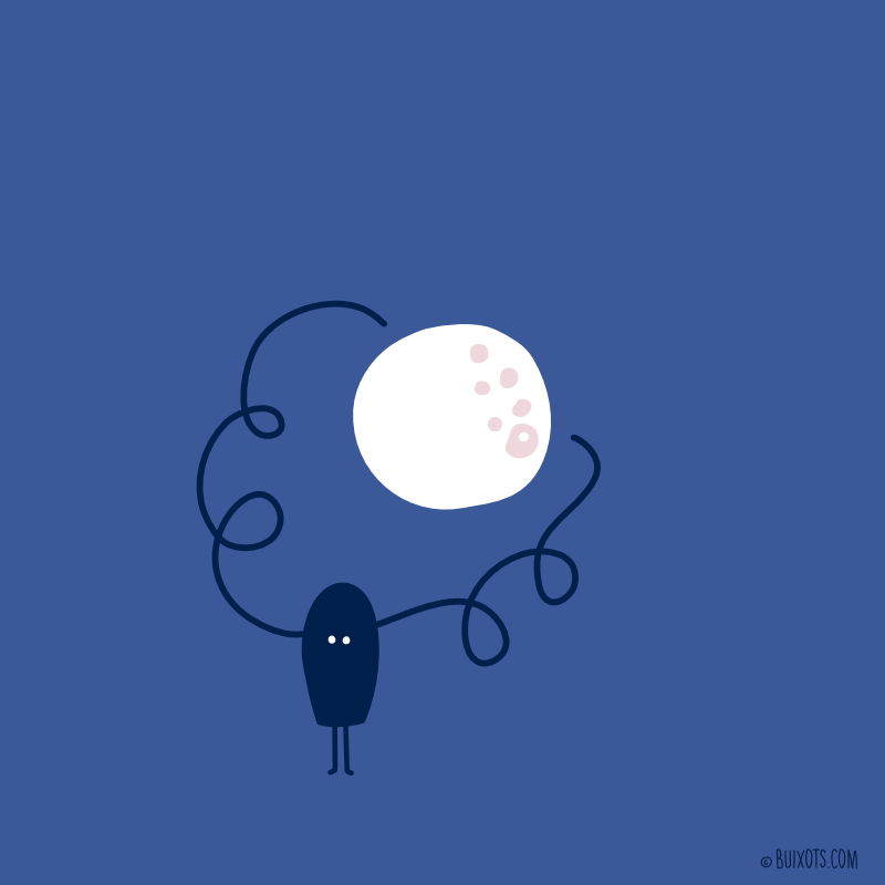 the moon the night Buixots